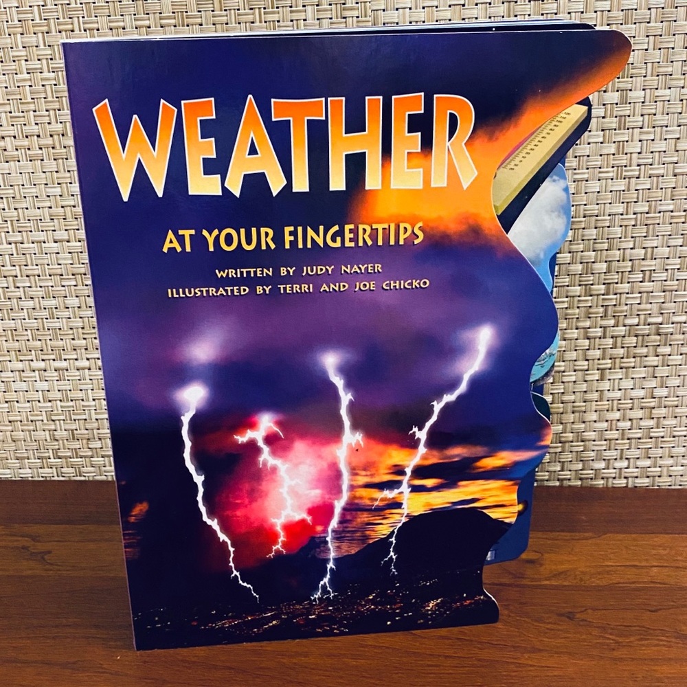 🌟HP🌟VTG Weather At Your Fingertips Board Book